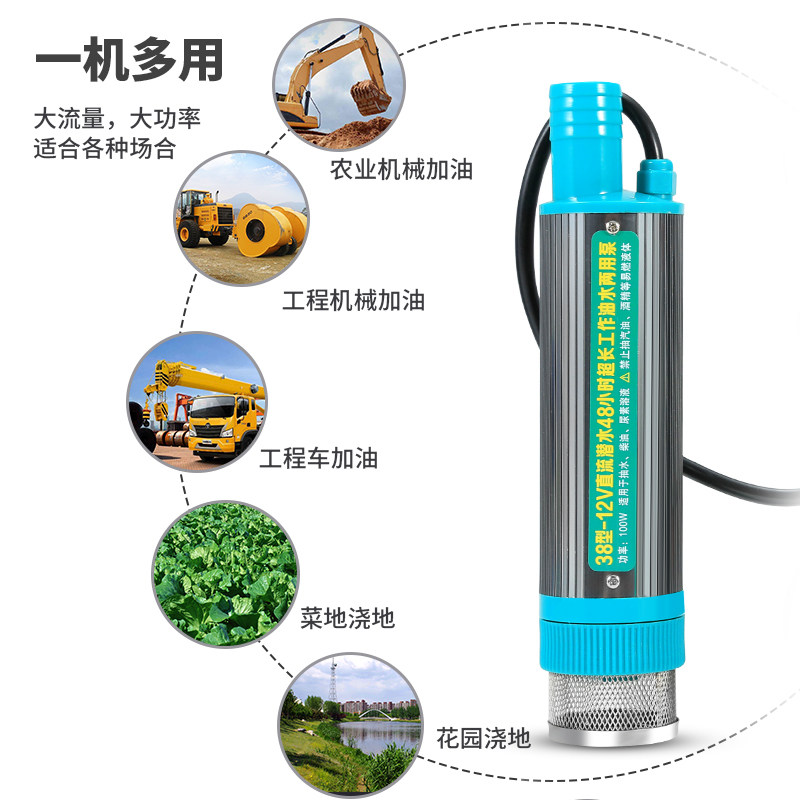 电动抽油泵车载迷你吸油器12V24V抽G水加油机汽油柴油便携电油抽
