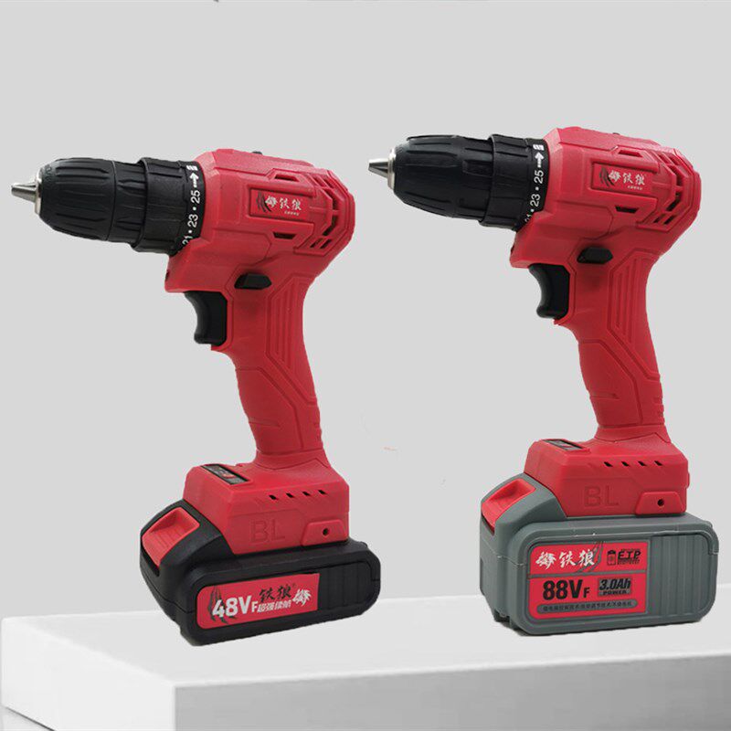 铁狼充电手钻48VF88VF无刷充电钻工业级家用大功率电钻锂电池配件