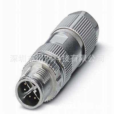 M12 A/B/X编码连接器M12 X弯头90度直插头 Crimp Contacts Female