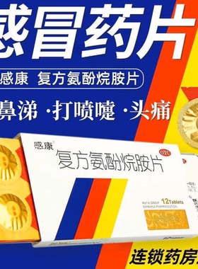 感康 复方氨酚烷胺片 6片*2板/盒