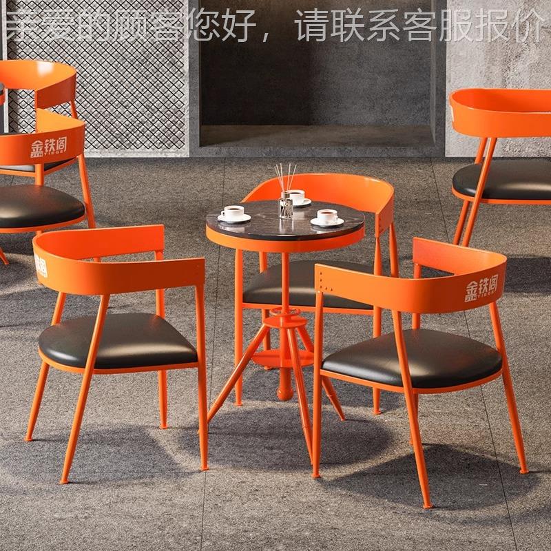 wf-99美休闲桌椅组合奶茶甜品店实木小方餐桌酒店式茶餐厅正方形