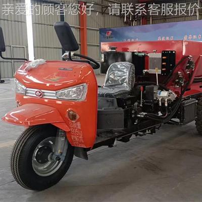 多功能三轮撒粪车农JWE用大棚园施自有机风肥干湿两用时全动撒果