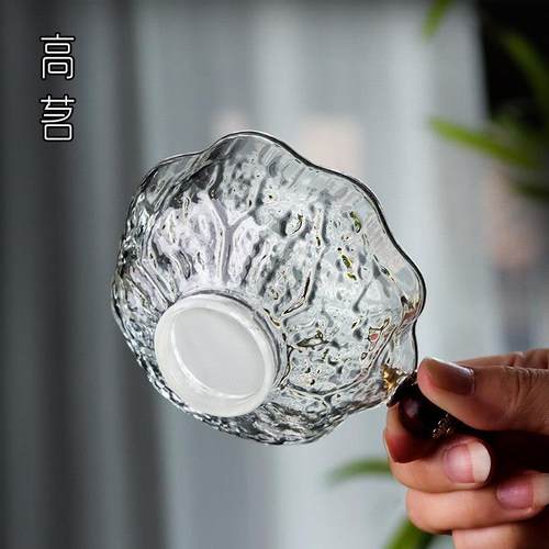 玻璃茶漏茶叶过滤网超细漏斗公道杯茶隔泡茶功夫茶具配件高档滤茶