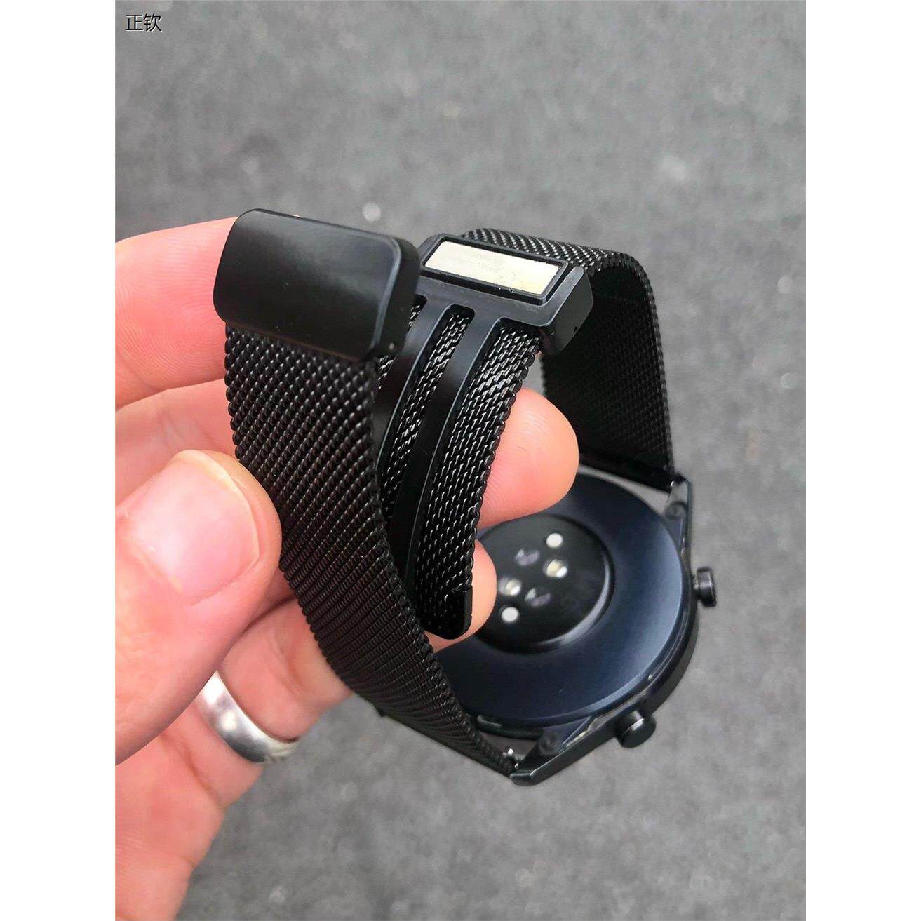 正钦卡客风暴 磁吸扣表带适用华为手表gt5金属GT3pro男watch4小米