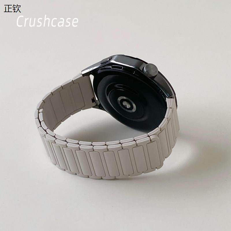 正钦工装磁吸硅胶适用华为手表GT4表带GT5/GT3/watch4Pro小米oppo
