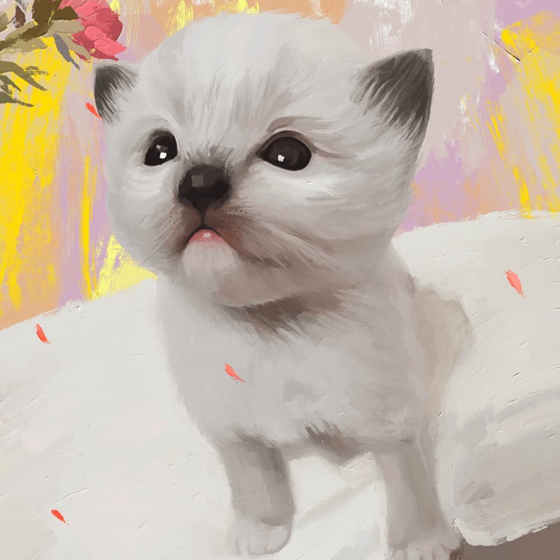 爱画画的子矜手绘油画装饰画客厅挂画大芬村油画定制画画照片画像