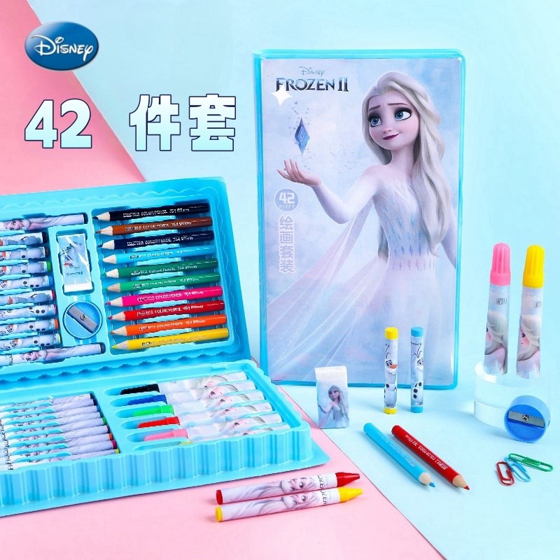 艾莎公主水彩笔儿童可水洗冰雪奇缘的彩色笔幼儿园小学生爱莎画笔