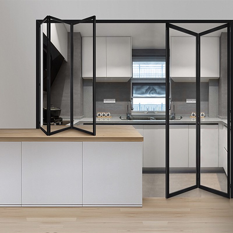 窄边钛镁铝合金玻璃阳台客厅推拉门厨房卫生间沐浴门平开门幽灵门