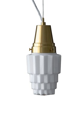 轴年 olling i 复古黄铜玻璃吊灯 工业风卧室氛围床头灯