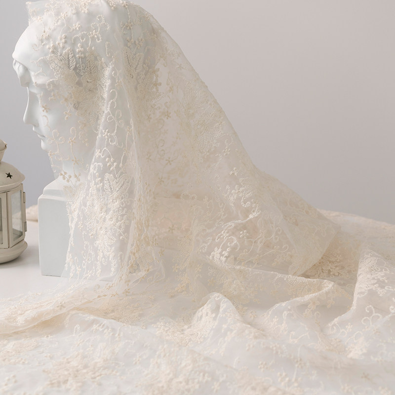 半米价米白色棉线刺绣蕾丝网纱面料 摄影背景布拍照道具装饰搭配,3C数码配件,背景布类,淘宝优惠券,粉丝福利购,淘宝优惠卷