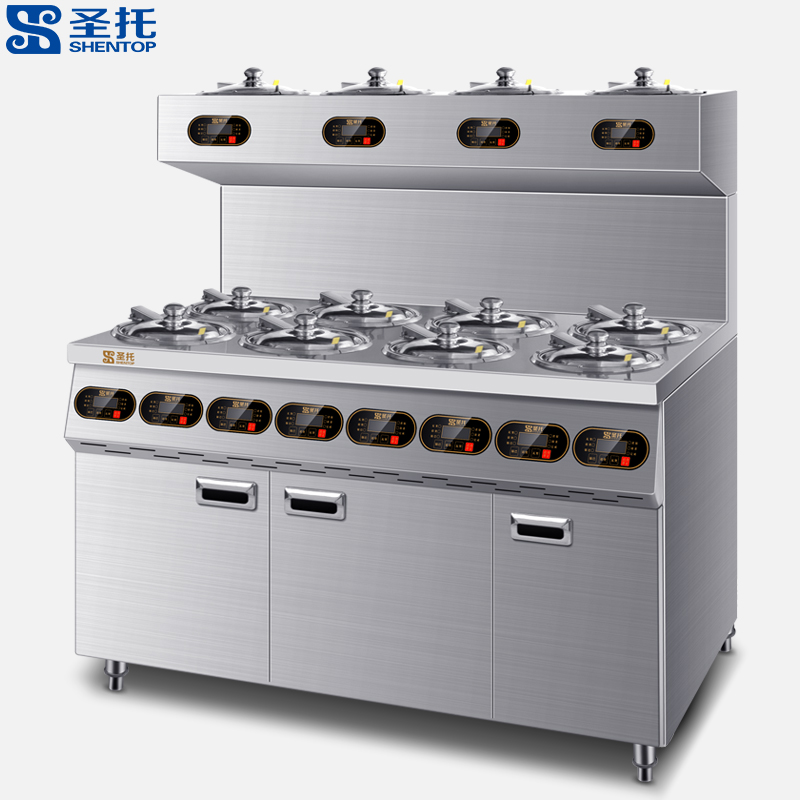 圣托商用煲仔饭机全自动智能数码定制专用煲仔炉砂锅外卖锅巴机电