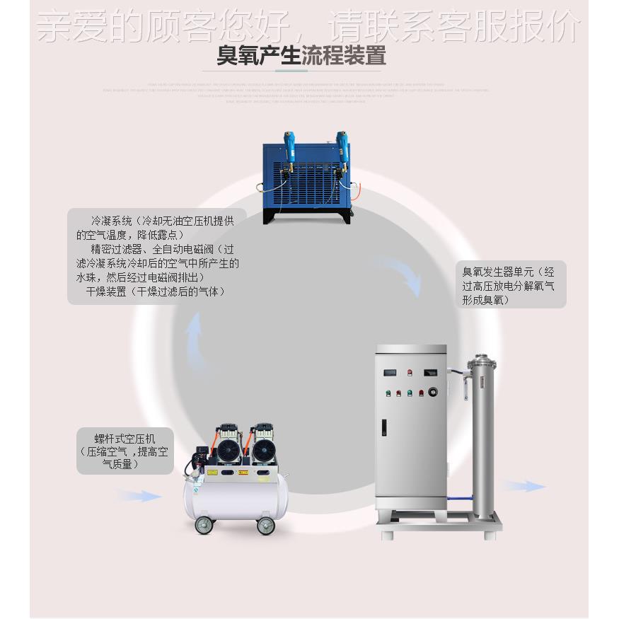 源头厂家空气300场g蜂窝除菌臭氧发KZA生养猪化工废水消式毒除器