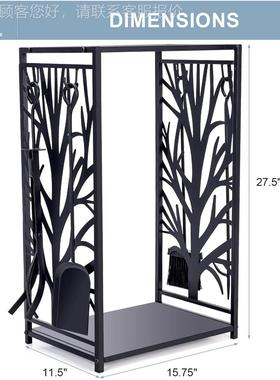 境约柴火架柴架子跨火柴工TQ112316柴具配件铁艺木堆放架置物火架