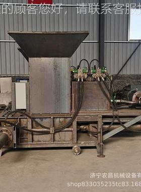 农用秆甘蔗花生秧储黄打包机 适合秸多物料FPI 种三缸小麦秸秆打