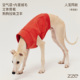 ZZE｜惠比特小灵缇红色空气层绒感宠物保暖背心狗狗衣服