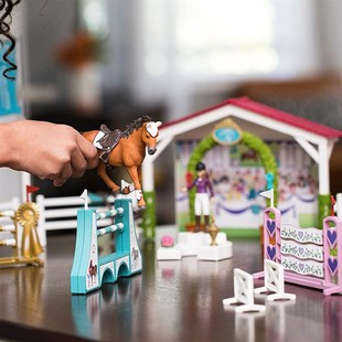 li思乐马术训练赛马场马厩房宠物医院马儿医生摩比世界