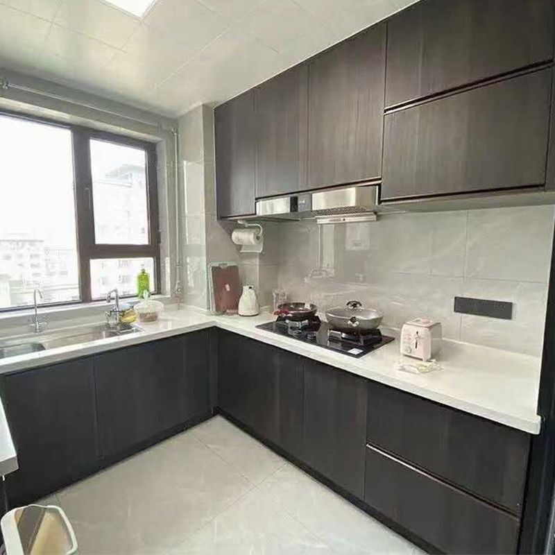 橱柜定做灶台柜组合柜定w做L型U型吊柜厨房厨柜整体定制