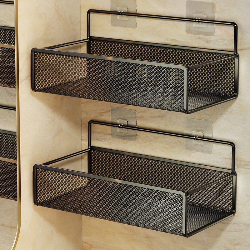浴室收纳置物架收纳整理架洗漱台免钉壁挂大号家用卫生间置物架