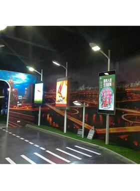 户外智能灯杆户外液晶高亮灯杆屏LED屏P2.8P3P4