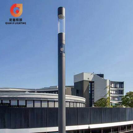 现代简约风LED高亮智慧庭院灯3米4米别墅小区公园亮化小路灯