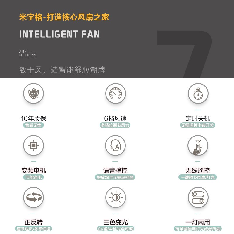 2025新款风扇灯吊扇灯家用一体吊灯客餐厅大P风力奶油中古电扇灯