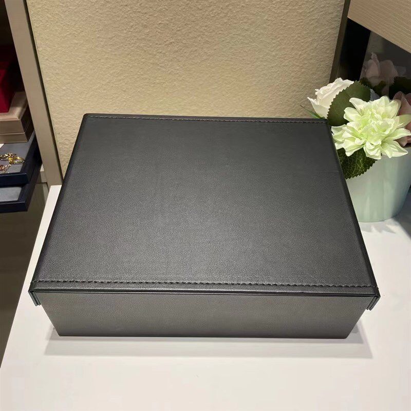 爱尚带盖首饰收纳盒手镯戒指项链耳钉展示托盘大容量珠宝看货盘