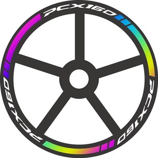 适用本田PCX160 125 150轮毂贴轮胎贴反光贴字母贴纸贴花装饰改装