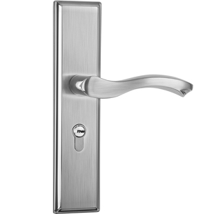 固特门锁室内卧室房间门锁换旧锁家用门把手通用型不锈钢面板锁具