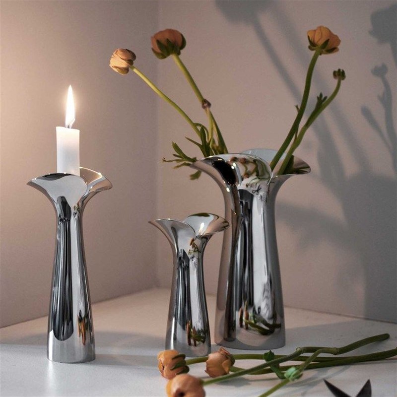 Georg Jensen乔治杰生BLOOM花朵花瓶北欧简约客厅餐桌插花摆件