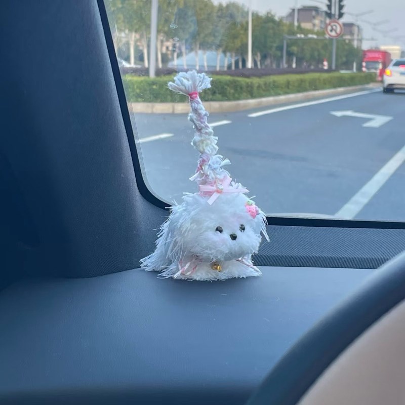 可爱车搭子车内饰品摆件中控台装饰汽车用品车载车上可爱潦草狗狗