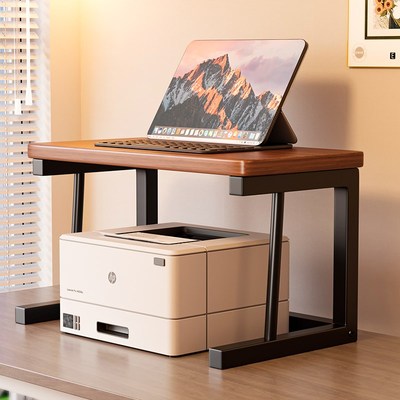 打印机置物架桌面可移动放复印机支架G办公室桌上分层小型收纳架
