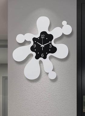 创挂钟客厅家用时钟钟性意现代简约时钟静音装饰BK石尚英钟