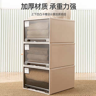 新疆包邮收纳箱抽屉式塑料储物箱家用衣服透明加厚衣柜衣物整理盒