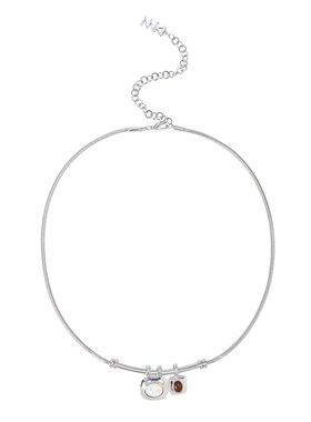 DINN DINN DESIGN原生系列木纹石吊坠项链锁骨链女轻奢小众新中式