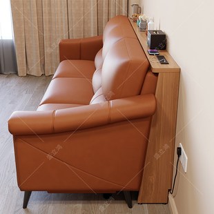 功能位电动沙发后置物架全实木长条窄边桌缝隙夹缝架收纳靠墙背几