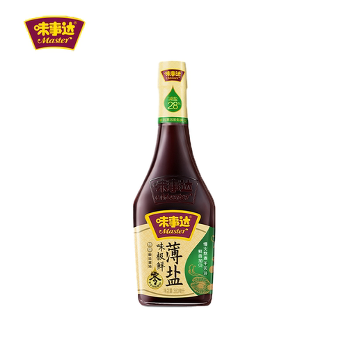 味事达味极鲜薄盐酱油760ml 特级造酿减盐酱油炒菜凉拌厨房家用