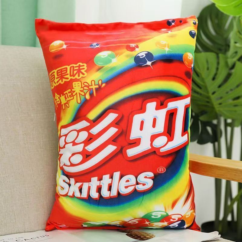 网红创意3D仿真整蛊恶搞吃货零食抱枕靠枕腰靠靠垫生日礼物枕套