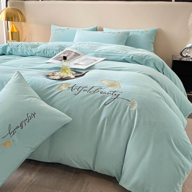 加厚防静电双面牛奶绒四件套被套珊瑚绒床单款被罩法兰绒冬季床品,床上用品,隔脏床品,淘宝优惠券,粉丝福利购,淘宝优惠卷