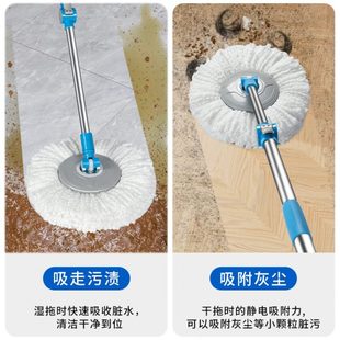 免手洗拖把家用一拖净自动脱水带桶地拖商超同款 世家旋转式 懒人拖