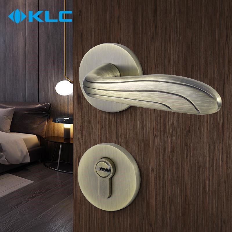 KLC门锁青古铜欧式房门室内卧B室门把手通用型实木门锁具家用门锁