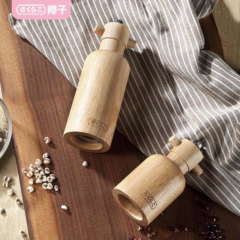 三本盛樱子手动磨粉机家用小型打粉工具粗细研磨器胡椒粒干磨打碎