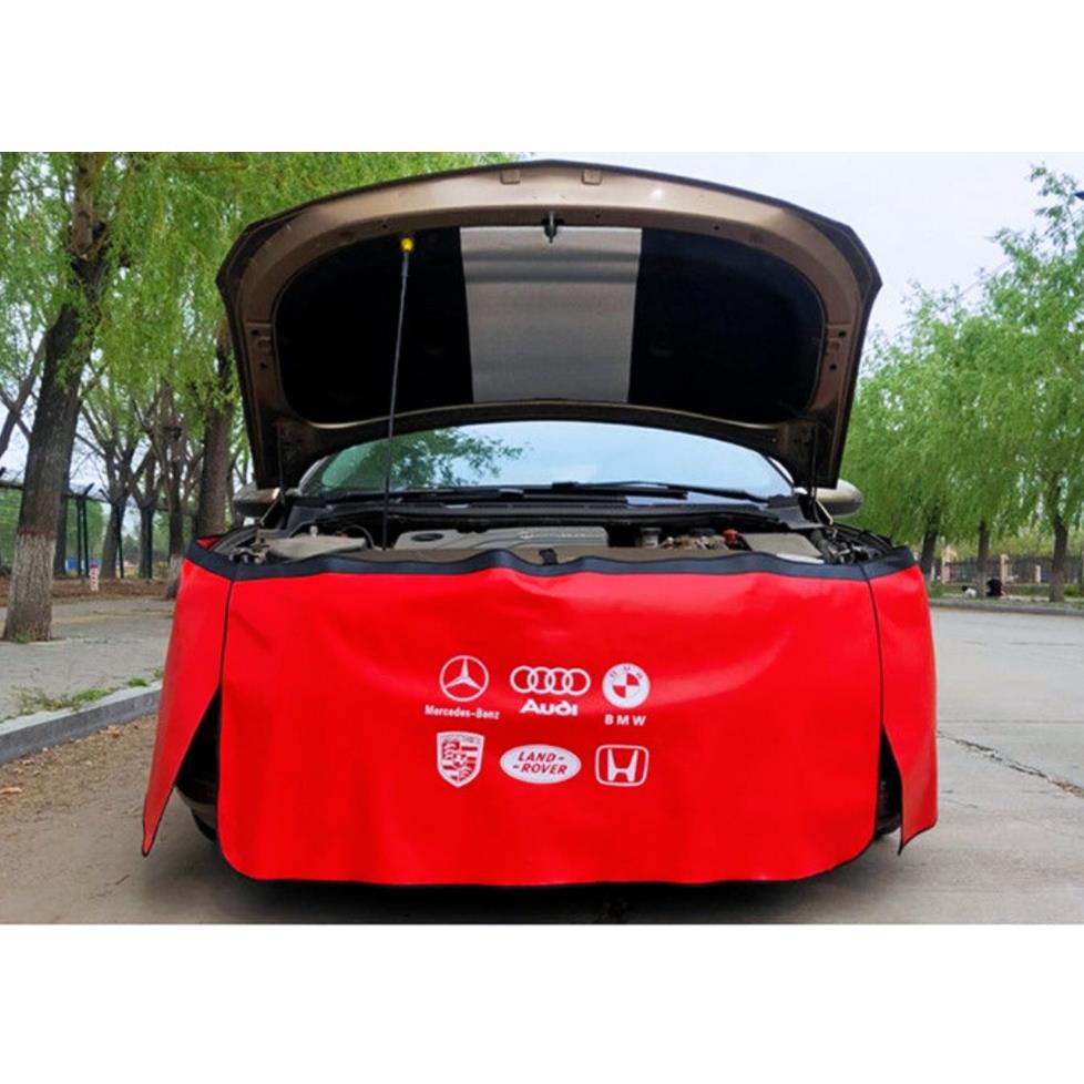 汽车叶子板护垫三件套汽修厂维修保养皮革护布翼子板防画保护垫