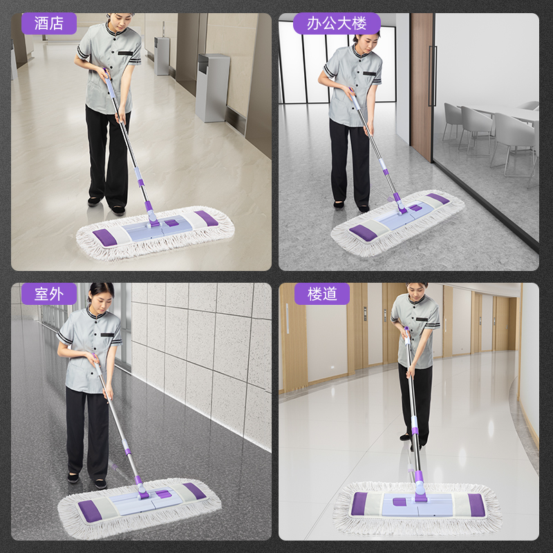 大号2021新款拖把家用2020平板懒人一拖地净Q拖地神器拖布墩布排