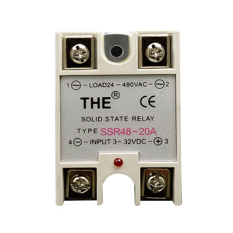 天豪固态继电器SSR48-20A 输入3V 5V 12LV 24V 输出无触点继电器