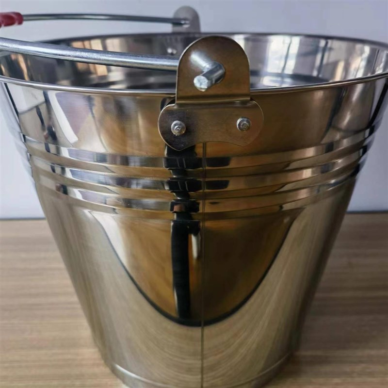 不锈钢水桶手提式幼儿园家用带盖子E提桶油桶垃圾分类食堂提水桶