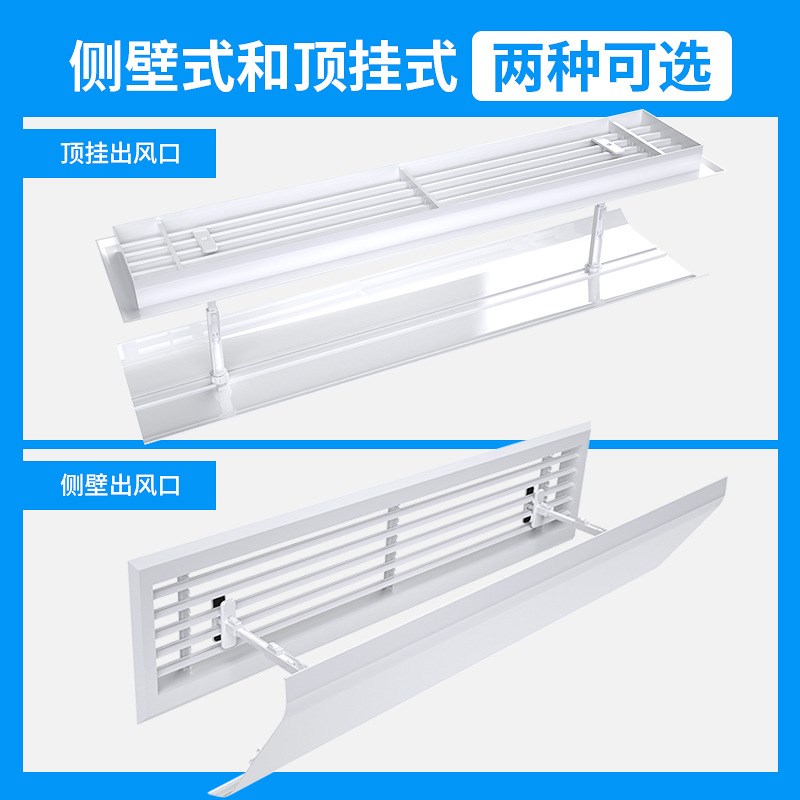 中央空调挡风板会议室风管机遮风板防直吹冷气出风口通用挡风罩导