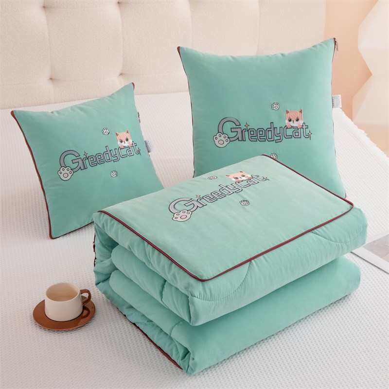 抱枕被子汽车载多功能两用简约y四季折叠靠枕午休二合一夏凉空调