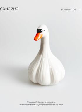 “蒜瞭鸭没什么么大不瞭的”创意治愈桌面摆件搞怪节日生日礼物