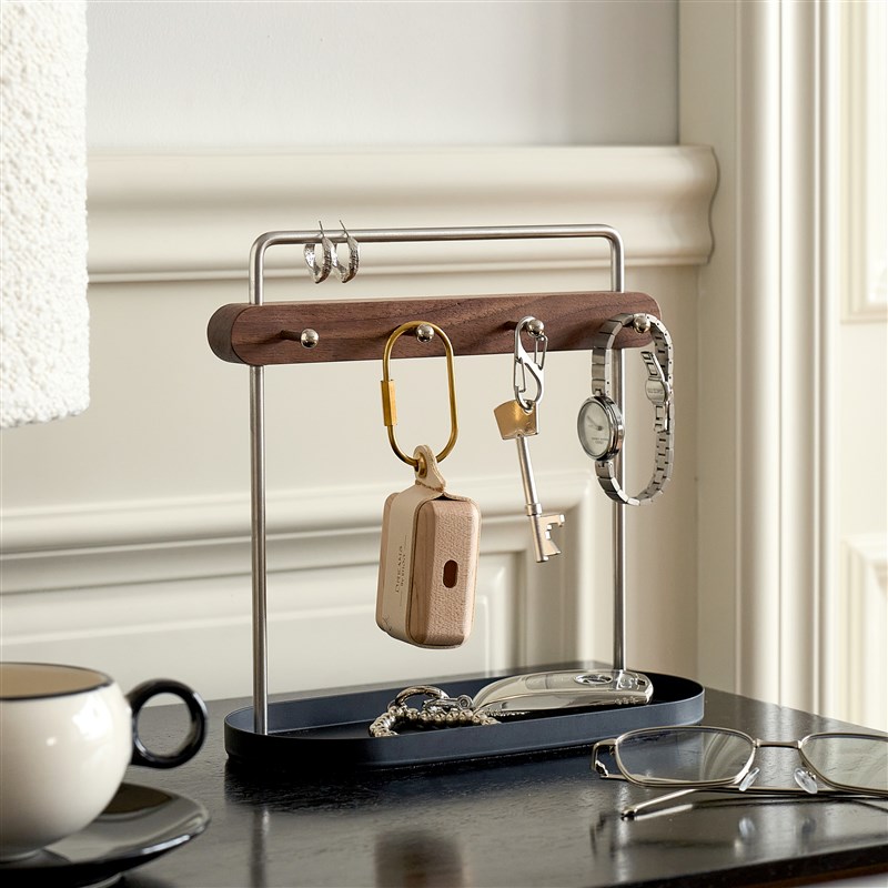斗合原创中古风钥匙挂钩架玄关收纳整理盒入置物架进门Z创意首饰