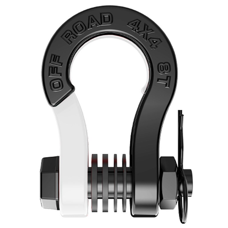 新款越野救援分体卸扣锻造8吨大号分体拖车钩虎牙 3/X4U型钩现货